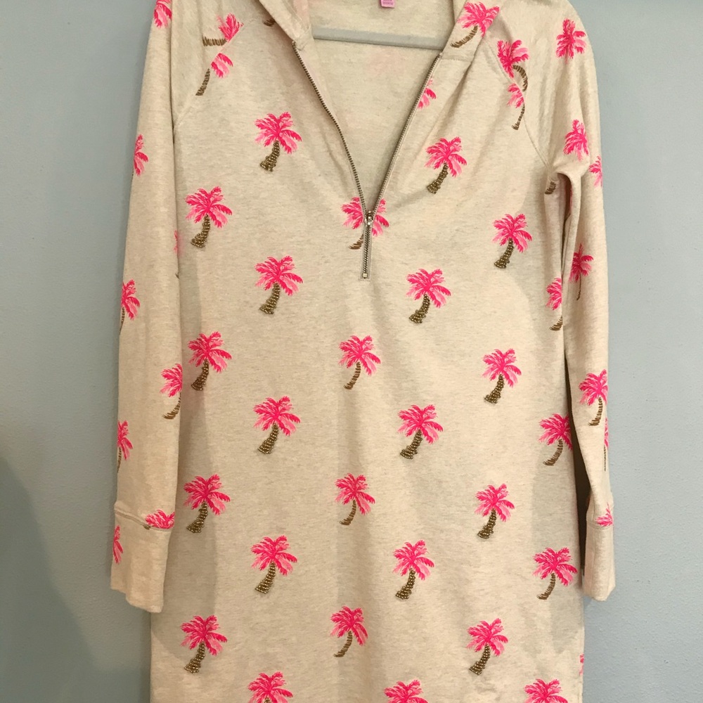 Lily Pulitzer hooded beach coverup dress